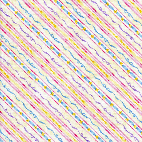 Carousel Dreams Diagonal Ribbons Cream Carousel Dreams Diagonal Ribbons Cream