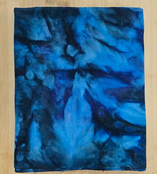 Sapphire Blue Batik Marble Flannel