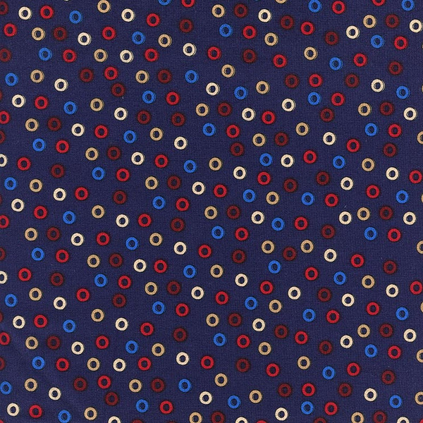 Tooling Around Colored Washers on Navy by Blank Textiles, SKU# 4779-N