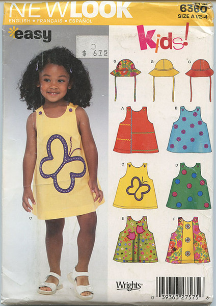 New Look Toddler Dress Pattern 6360
