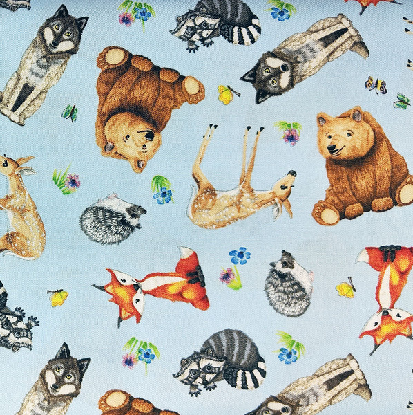 Magic Forest Friends Animals Tossed Blue