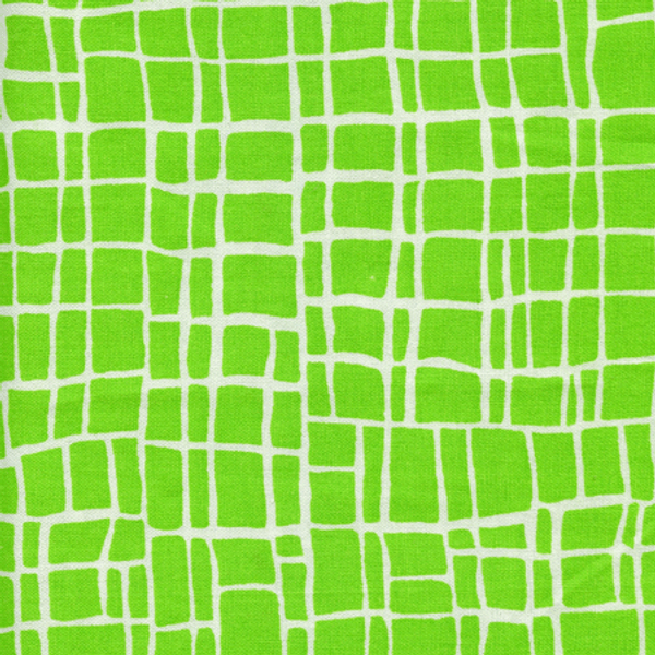 Baby Blocks Lime & White Plaid