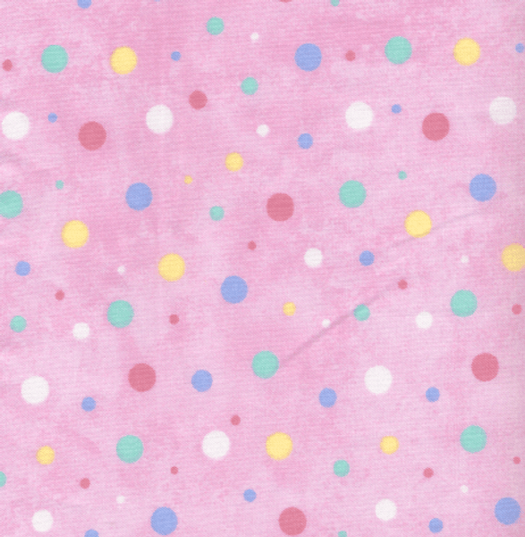 Miracle Baby Multi-Colored Polka Dots on Pink