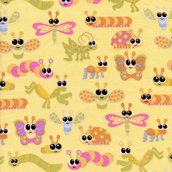 Kitschy Kawaii Assorted Bugs on Butter