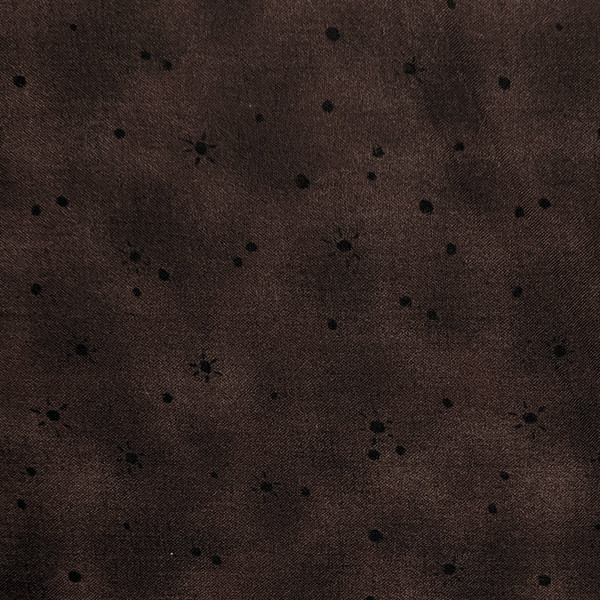 A's, Bees, and Dandelion Seeds on Dark Brown