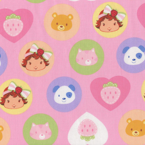Strawberry Shortcake Cameo's Pink by Spectrix Fabrics, SKU#15487-Pin1