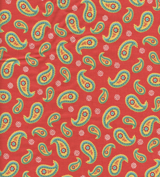 Safari Sweethearts Red Paisley