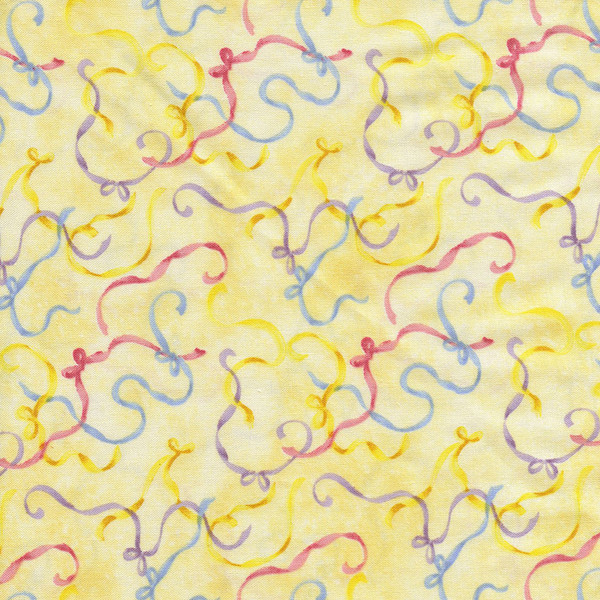 Carousel Dreams Ribbons on Butter Yellow