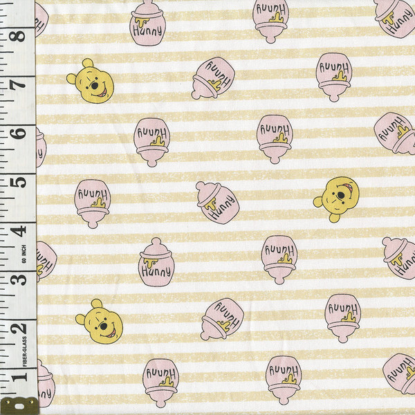 Winnie the Pooh Hunny Jars Yellow Stripe Winnie the Pooh Hunny Jars Yellow Stripe