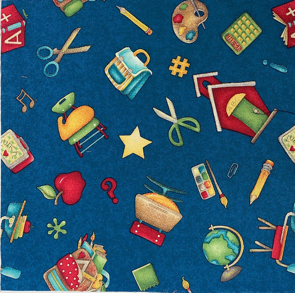 It's Elementary Tossed on Blue