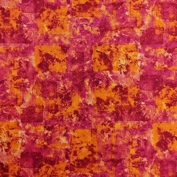 Fuschia/Orange Mottled Watercolor