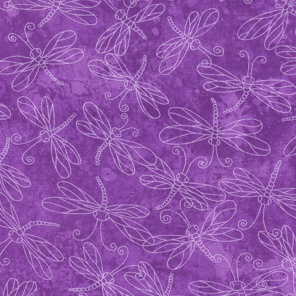 Sundrenched Tone-on-Tone Dragonflies on Purple