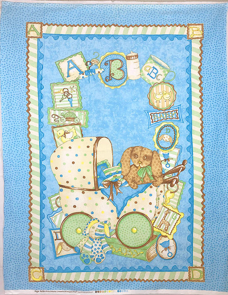 Sugar Rolls ABC Flannel Panel