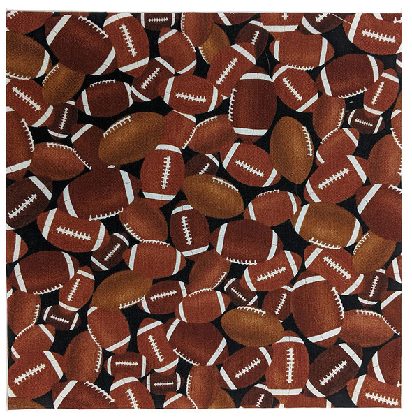Random Thoughts Footballs on Black by Jeremy Wright for Wilmington Prints
