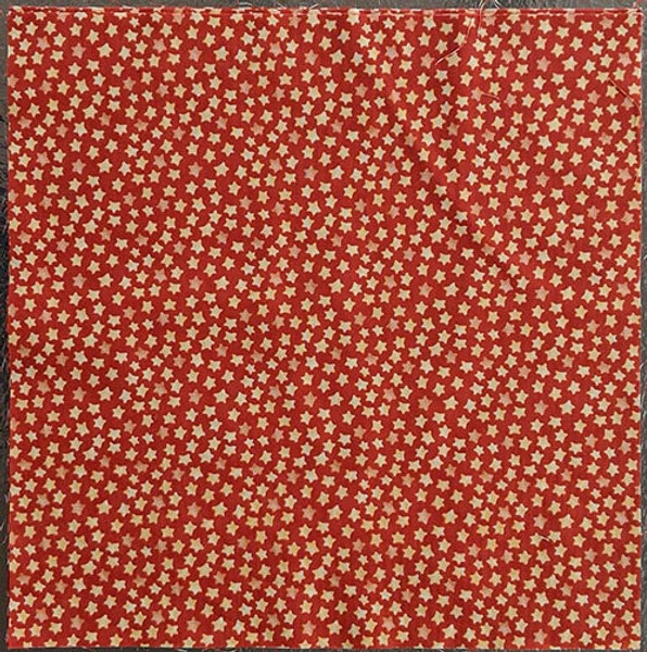 Wind it Up Stars on Red - 12 1/2" Block