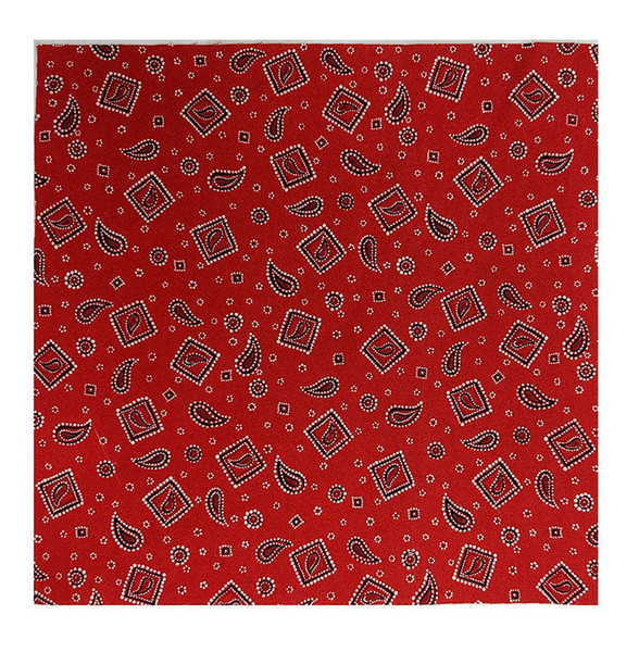 Hop Along Pals Red Bandana  - 8 1/2" Sq Hop Along Pals Red Bandana  - 8 1/2" Sq