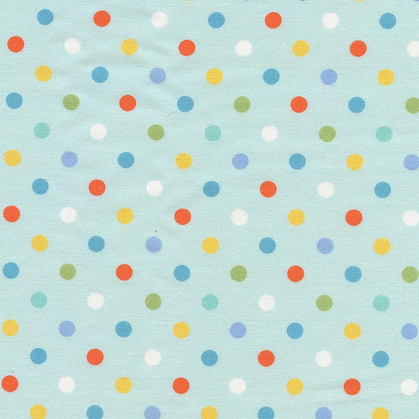 Alphabet Zoo Blue Polka Dots Coordinate