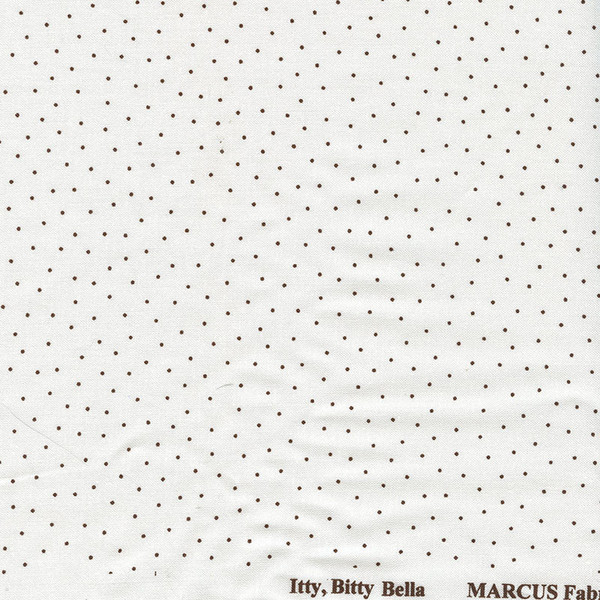 Itty Bitty Baby Brown Pindot on White