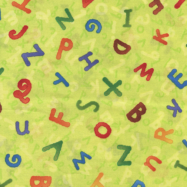 Alphabet Soup on Lime by South Seas Imports