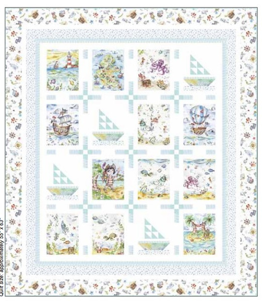 Enchanted Seas Pirate Quilt by Wendy Sheppard