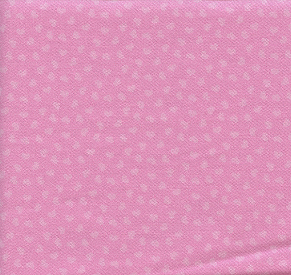 Little Ballerina's Tonal Hearts on Bright Pink by Elizabeth's Studio