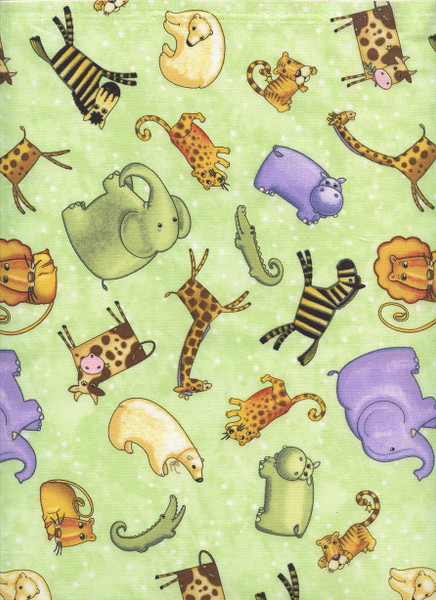 Sea of Dreams Animals Tossed on Mint Stars by South Sea Imports