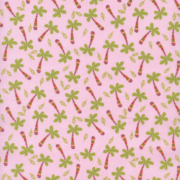 A Fun Day in the Jungle Palm Trees on Pink