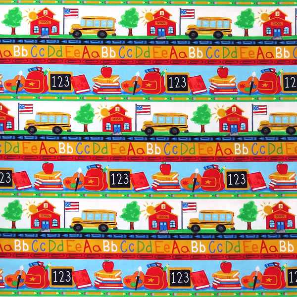 A Day at School Border Stripe