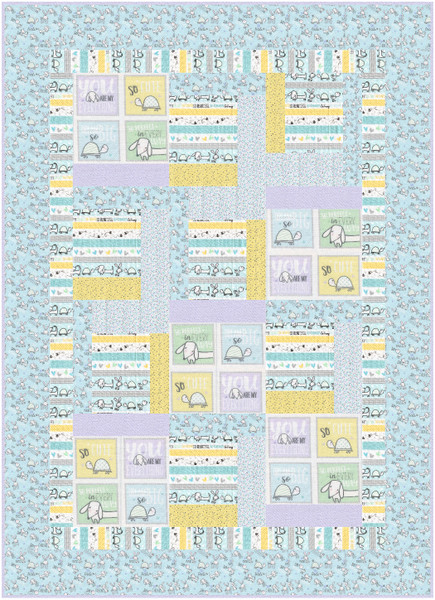 Doodle Baby Patchwork Animal Baby Quilt Kit