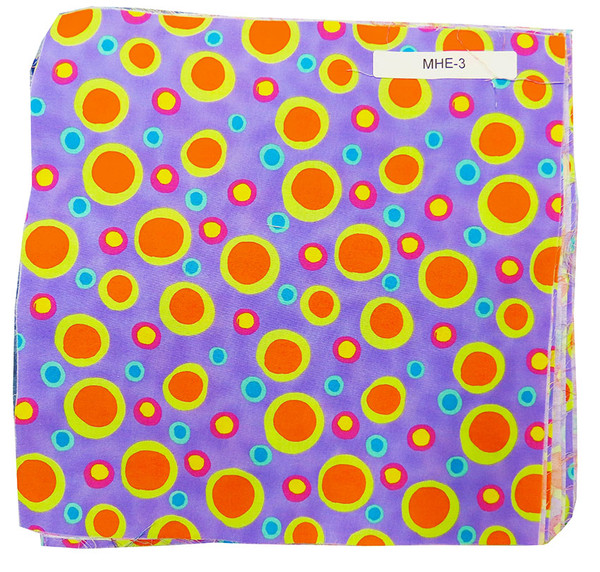 My Heart Comes Home to You Violet/Orange Polka Dots - 12.5"