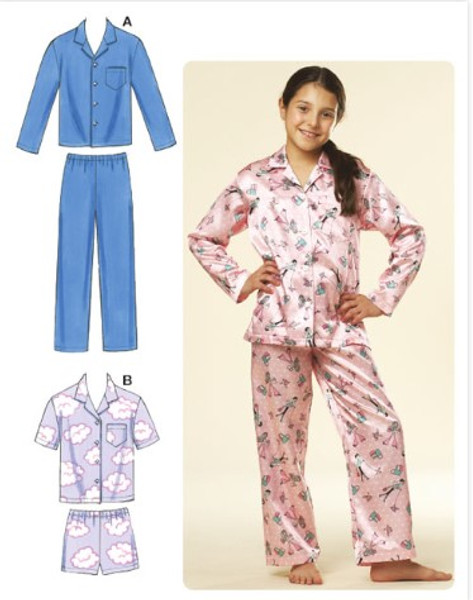 Kwik Sew Boys and Girls Pajamas Pattern 3604