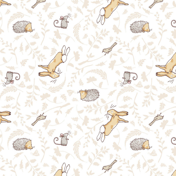 Guess How Much I Love You 2024: Forest Friends Character Toss Tan Floral