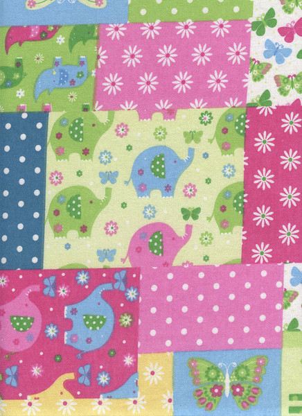 Baby Patch Bright Pastel Flannel