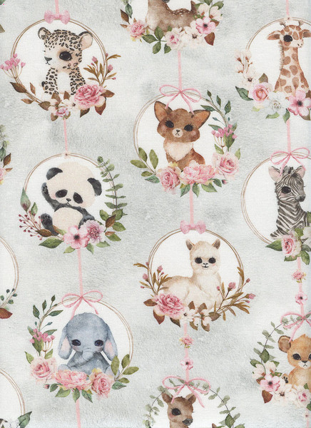 ANIMAL BABIES: Portraits on Lt. Grey by Micheal Miller