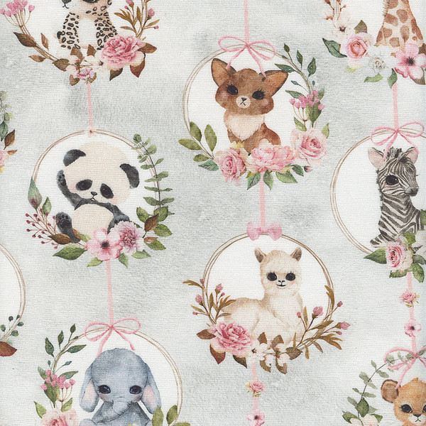 ANIMAL BABIES: Portraits on Lt. Grey by Micheal Miller