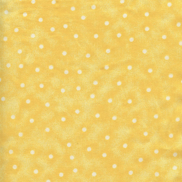108" Yellow Dot Cotton Wide-Back Fabric