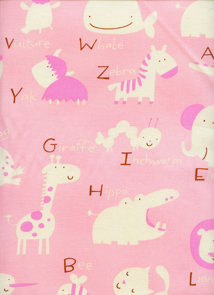 BABY TALK: Animal Alphabet Pink by David Walker