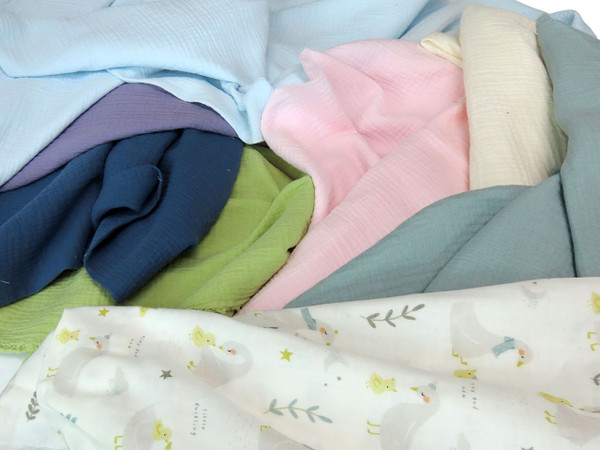 Organic Cotton Double Gauze Sky Blue