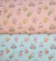 Care Bears Chasing Butterflies on Peach Flannel