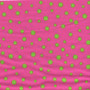 Hot Pink and Lime Polka Dots Flannel by Fabri-Quilt