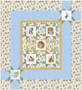 KIT-35386 Beatrix Potter Ribbon Star Gold Quilt Asymmetrical