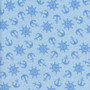 Baby Beluga Lt. Blue Tone-on-Tone Anchors and Stern Wheel Cotton Fabric by P&B Textiles