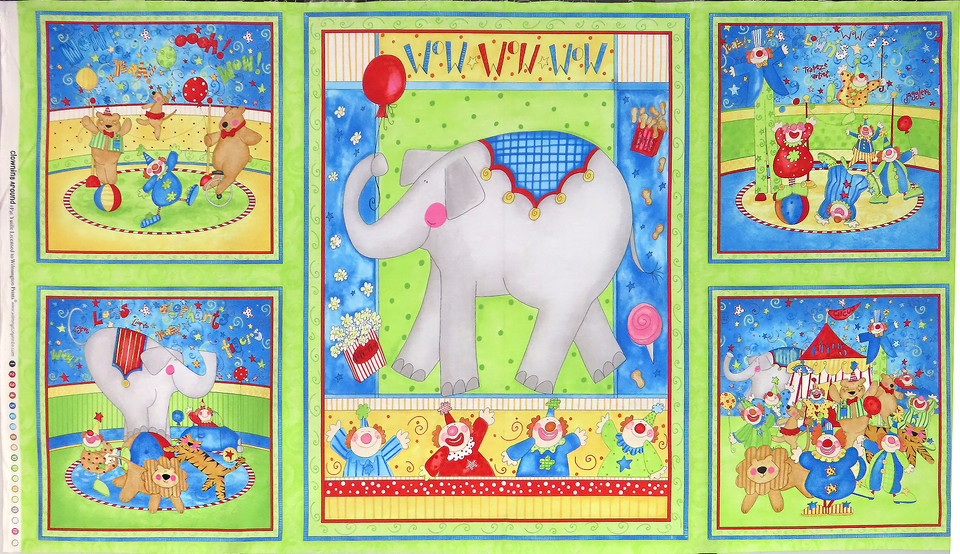 Clowning Around Large Blocks Panel