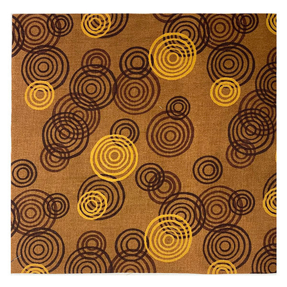 Brown Tone-on-Tone Circles