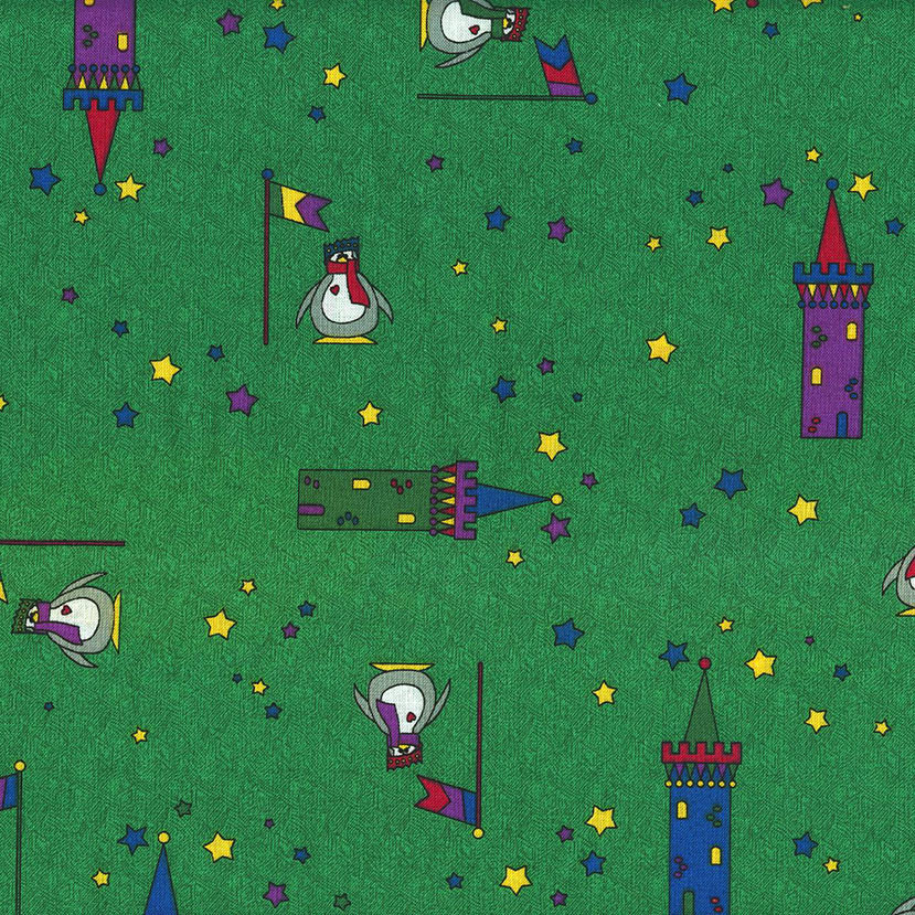 Penguins & Castles on Green