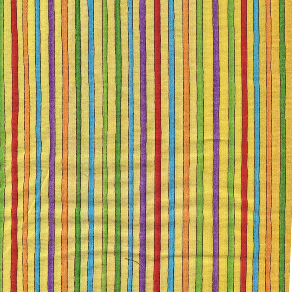 FuzzyTails ABC & 123 Rainbow Stripe on Yellow