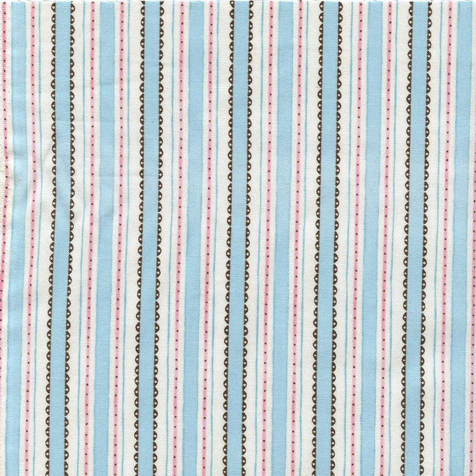 Fanciful of Friends Chocolate Brown & Aqua Stripe Fanciful of Friends Chocolate Brown & Aqua Stripe