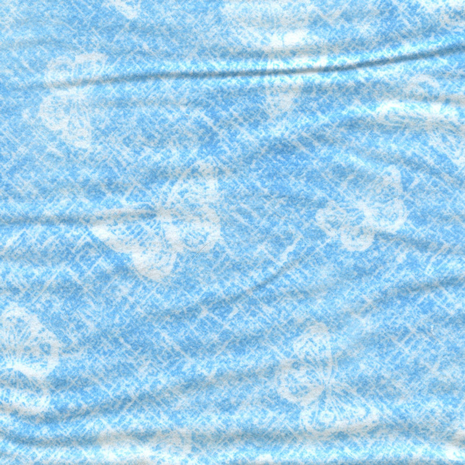 Ice Garden Butterfly Impressions Turquiose Flannel Ice Garden Butterfly Impressions Turquiose Flannel