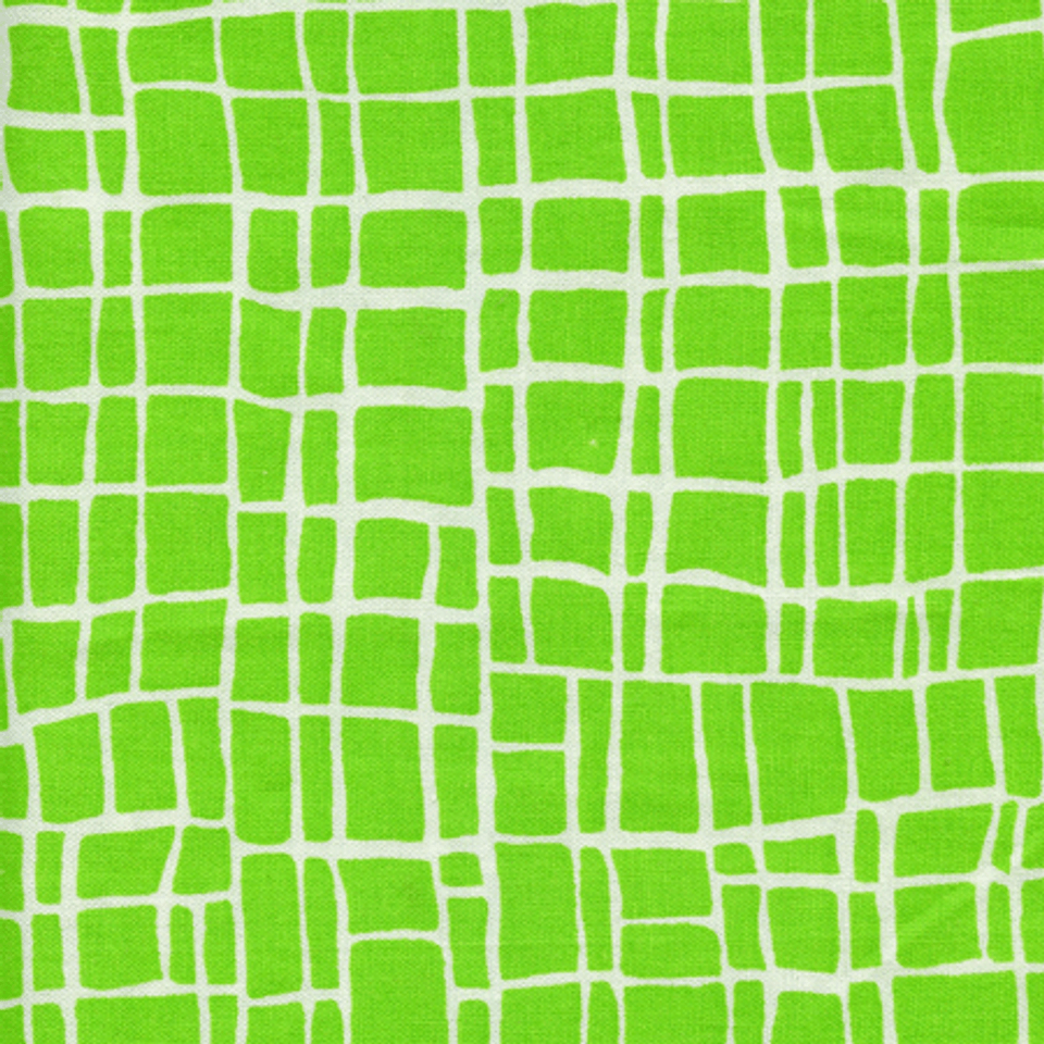 Baby Blocks Lime & White Plaid