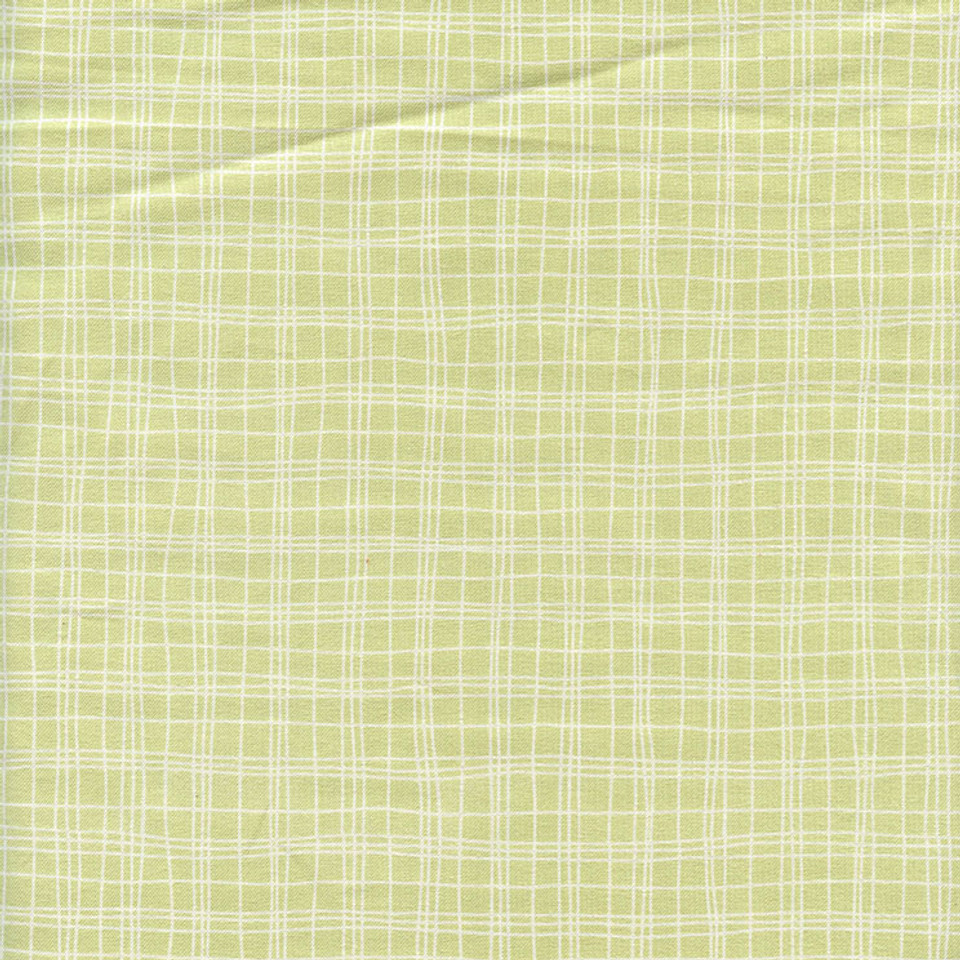 Lt. Sage Green Irregular Striped Plaid